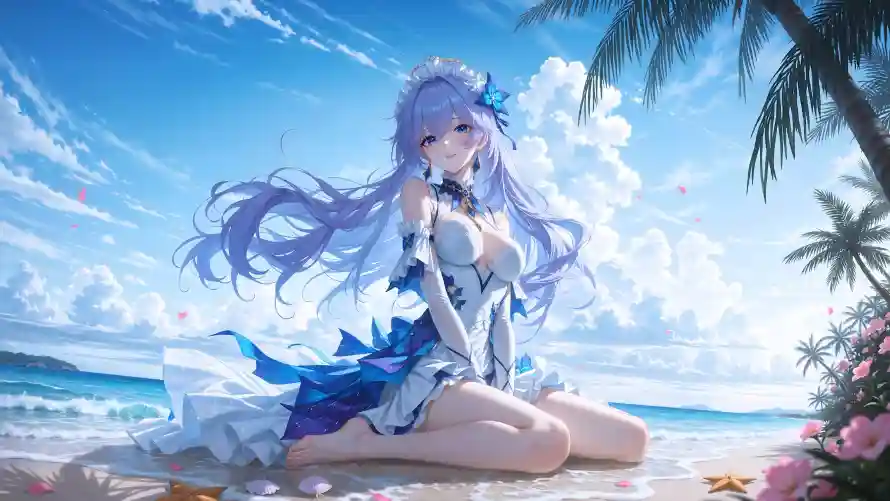 3k夏日壁纸-日常 - 海星-海浪「哲风壁纸」