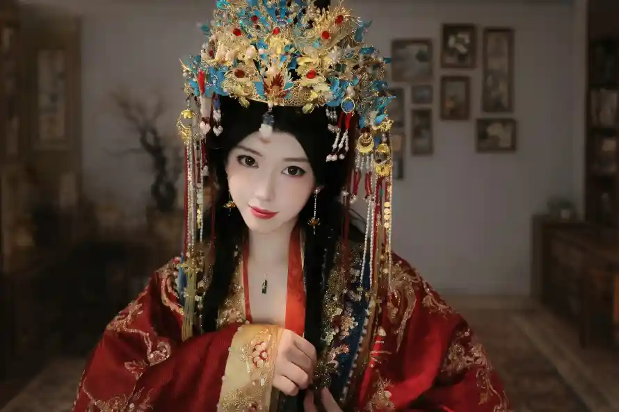 3k反串壁纸-古风 - 女帝-室内「哲风壁纸」