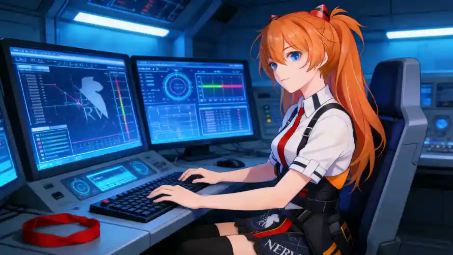 3k科幻壁纸-蓝瞳 - 键盘-eva「哲风壁纸」 3k科幻壁纸-蓝瞳 - 键盘-eva「哲风壁纸」