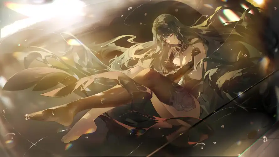 4k原画壁纸-插画 - 武器-飘带「哲风壁纸」