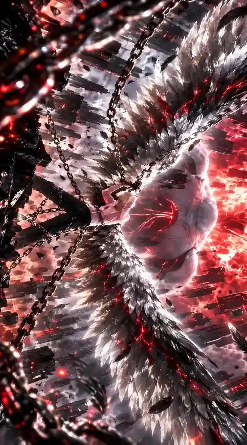 4k羽毛壁纸 - 锁链 - 骏鹰 - 魔幻「哲风壁纸」