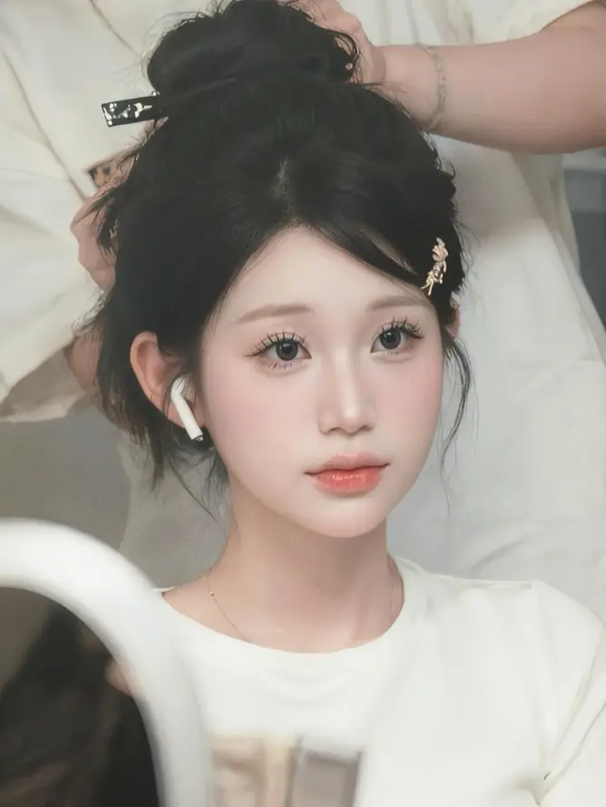 4k人像壁纸 - 发夹 - 可爱 - 少女「哲风壁纸」