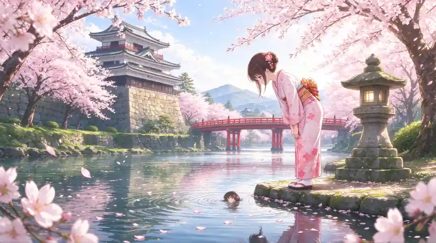 4k春天壁纸-樱花 - 河流-粉色「哲风壁纸」