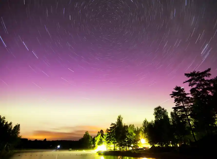 4k剪影壁纸-夜幕 - 夜景-星空「哲风壁纸」