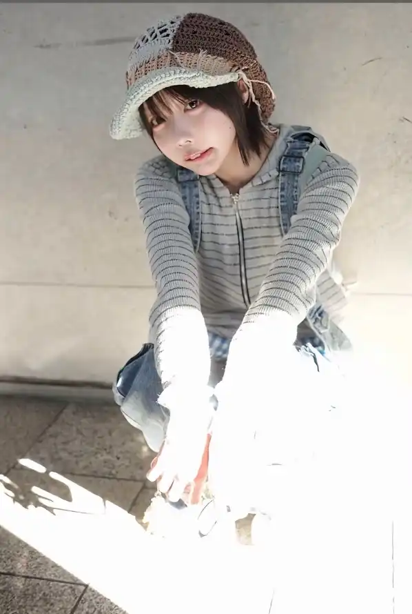 4k街头壁纸 - 蹲姿 - 逆光 - 233「哲风壁纸」