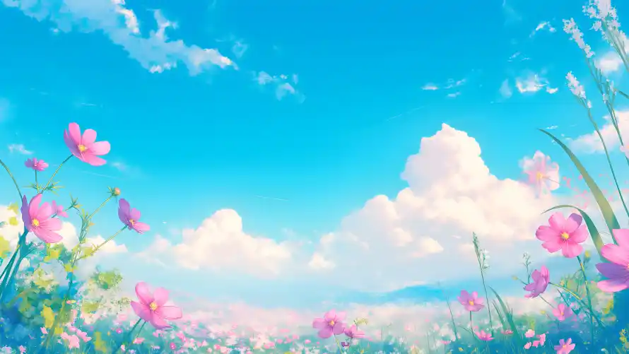 4k夏日壁纸-天空 - 插画-晴空「哲风壁纸」
