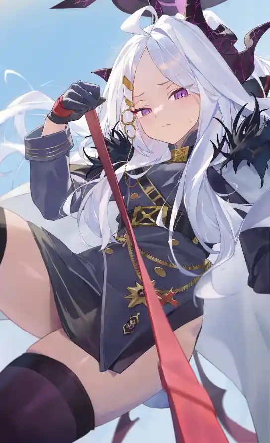 4k军服壁纸 - 少女 - 手套 - 白发「哲风壁纸」