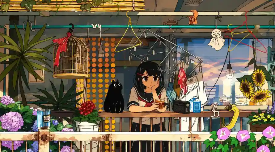 2k卡通壁纸-少女 - 插画-治愈「哲风壁纸」 2k卡通壁纸-少女 - 插画-治愈「哲风壁纸」
