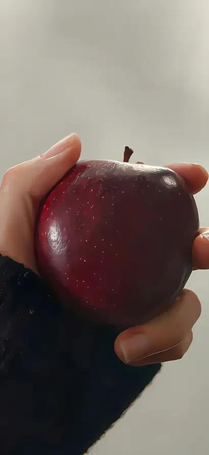 4k光泽壁纸 - 手持 - 果实 - 特写「哲风壁纸」