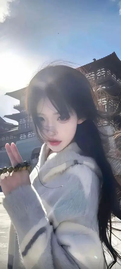 4k户外壁纸 - 晴天 - 美女 - 自拍「哲风壁纸」