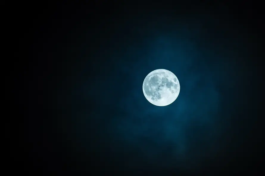 5k夜景壁纸-夜空 - 天文-月亮「哲风壁纸」