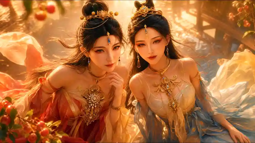2k仙侠壁纸-元瑶 - 双人-古风「哲风壁纸」