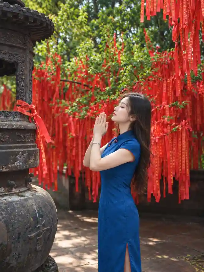 4k古寺壁纸 - 户外 - 祈福 - 绿树「哲风壁纸」