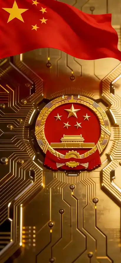 4k国徽壁纸 - 国旗 - 红色 - 金色「哲风壁纸」