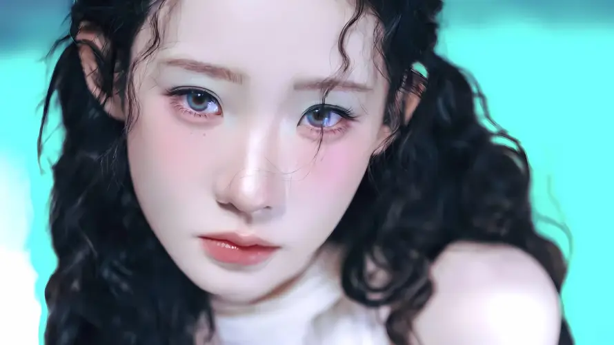 4k露肩壁纸 - 女明星 - 张艺凡 - 羊毛卷「哲风壁纸」