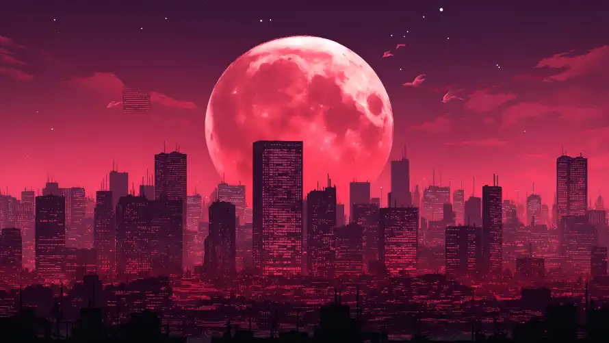 4k云朵壁纸-夜景 - 夜空-插画「哲风壁纸」
