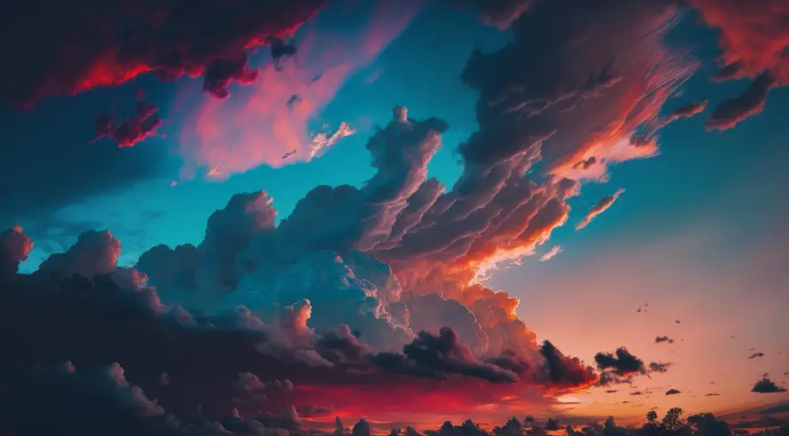 5k云层壁纸-云霞 - 夕阳-天空「哲风壁纸」