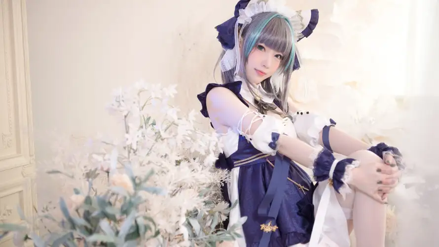 2k女神壁纸-柴郡 - 猫耳-美女「哲风壁纸」