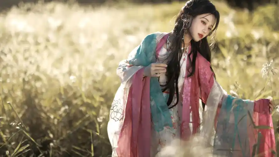 2k古风壁纸-女神 - 户外-汉服「哲风壁纸」