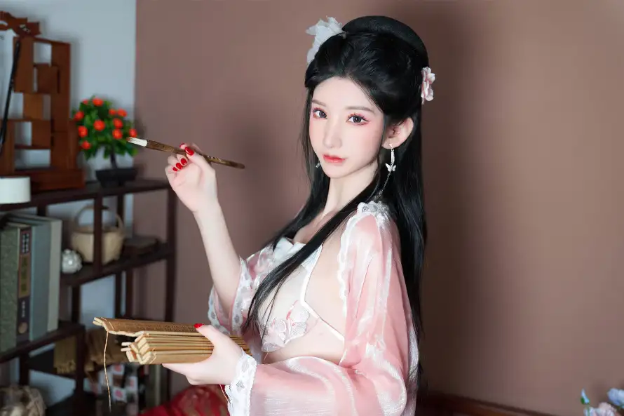 5k书卷壁纸-发饰 - 女神-室内「哲风壁纸」