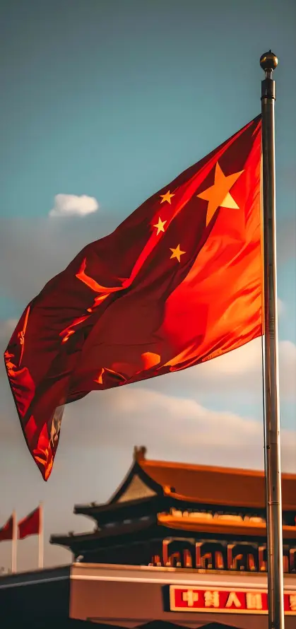 4k北京壁纸 - 国庆 - 爱国 - 红旗「哲风壁纸」