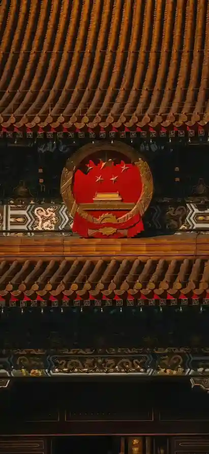 4k国庆壁纸 - 国徽 - 庄严 - 彩绘「哲风壁纸」