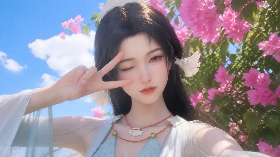 4k宋玉壁纸-比耶 - 白衣-眨眼「哲风壁纸」 4k宋玉壁纸-比耶 - 白衣-眨眼「哲风壁纸」