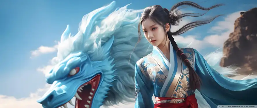 3k仙气壁纸-国风 - 奇幻-水龙「哲风壁纸」