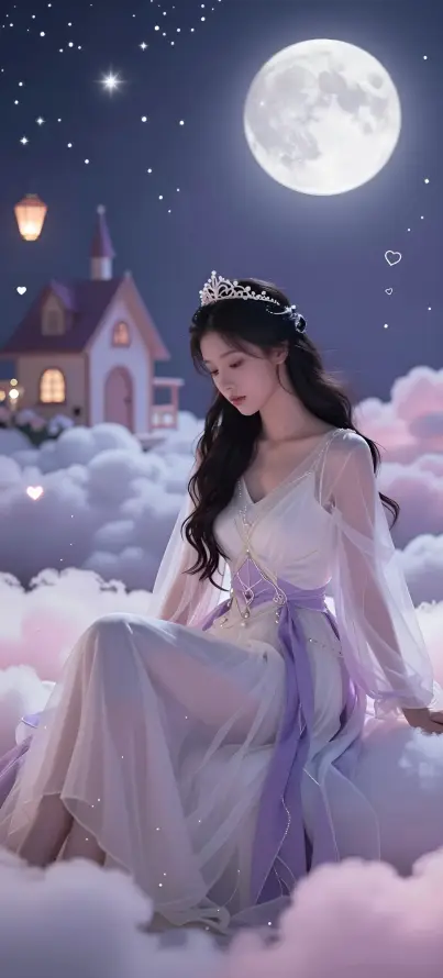 4k云朵壁纸 - 仙气 - 夜景 - 星空「哲风壁纸」