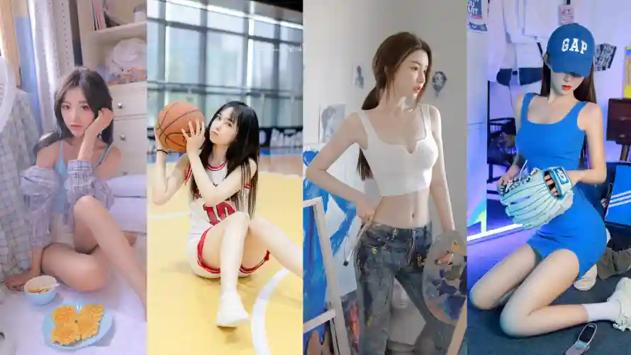 4k健身壁纸-室内 - 篮球-美女「哲风壁纸」