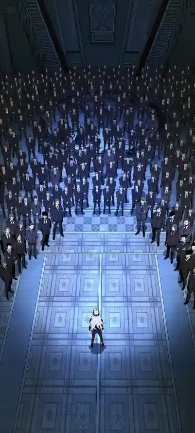 4k对峙壁纸 - 人群包围 - 俯视视角 - 动漫场景「哲风壁纸」