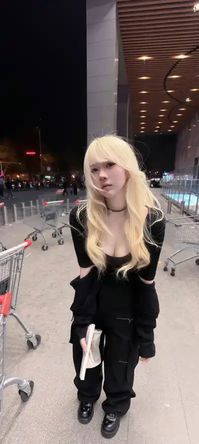 4k夜景壁纸 - 美女 - 街头 - 街拍「哲风壁纸」