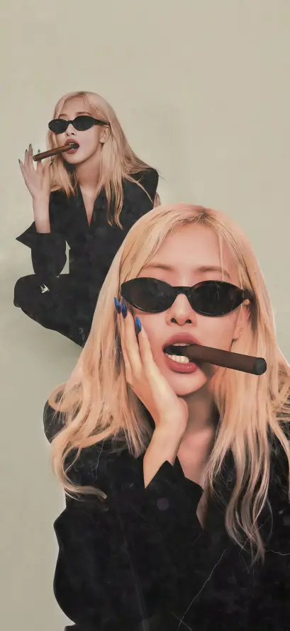 4k墨镜壁纸 - 美女 - 酷飒 - 金发「哲风壁纸」