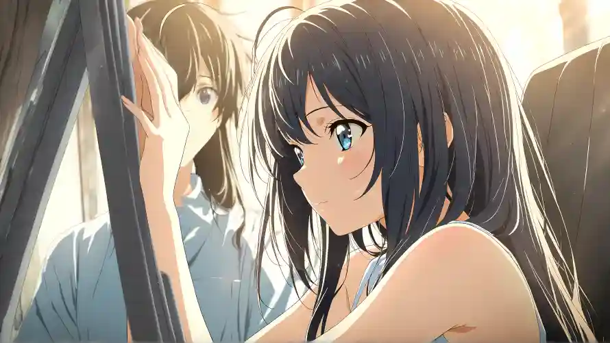 4k动漫壁纸-夕阳 - 少女-春物「哲风壁纸」