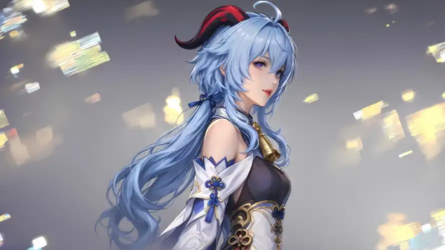 4k侧颜壁纸-原神 - 少女-甘雨「哲风壁纸」