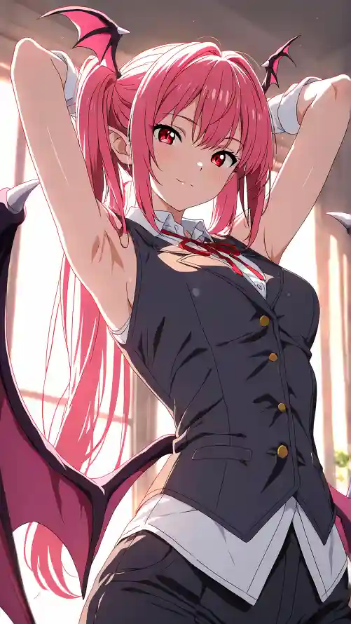 4k制服壁纸 - 动漫 - 少女 - 红瞳「哲风壁纸」