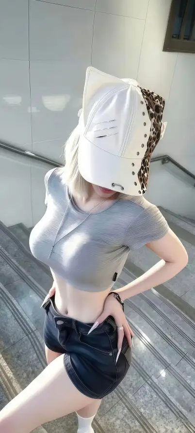 4k美女壁纸 - 街拍 - 辣妹 - 好身材「哲风壁纸」