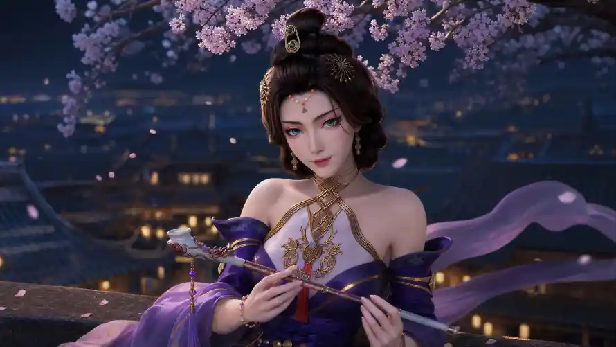 4k古装壁纸-古风 - 国漫-夜景「哲风壁纸」