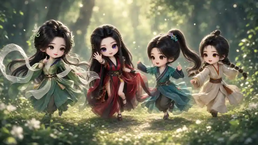 2kQ版壁纸-元瑶 - 古风-四人「哲风壁纸」