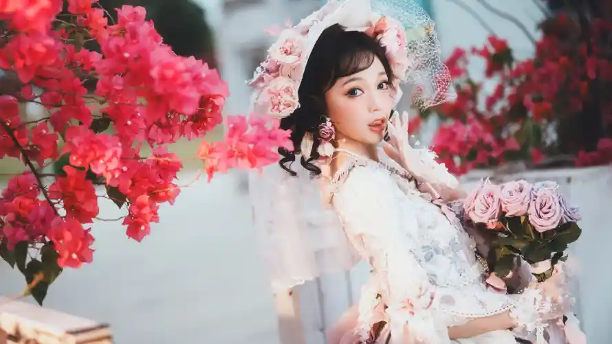 4k花丛壁纸-三角梅 - 粉玫瑰-户外人像「哲风壁纸」 4k花丛壁纸-三角梅 - 粉玫瑰-户外人像「哲风壁纸」