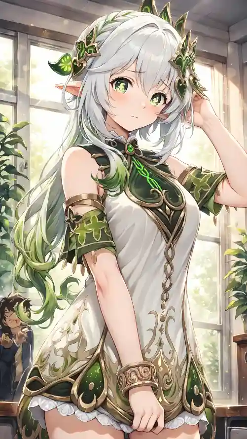 4k原神壁纸 - 少女 - 白发 - 白裙「哲风壁纸」