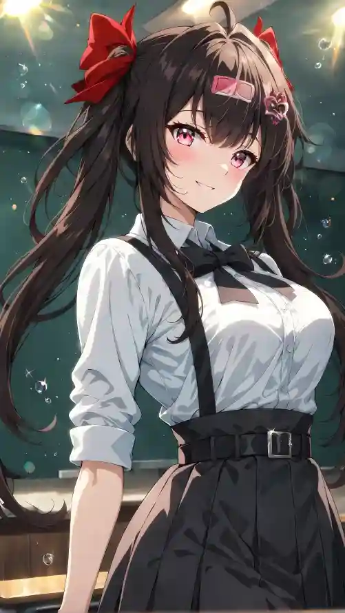 4k光斑壁纸 - 少女 - 教室 - 校服「哲风壁纸」
