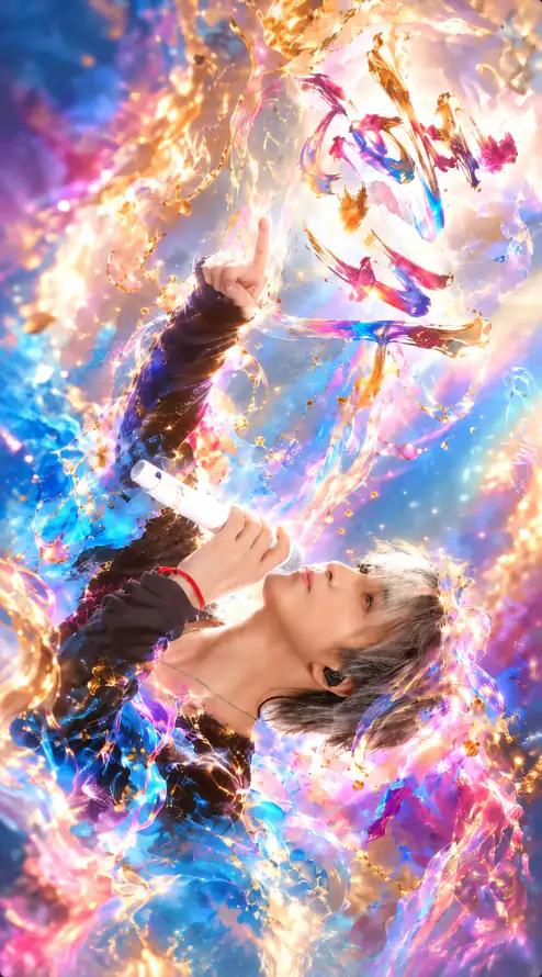 4k仰头壁纸 - 唱歌 - 星云 - 科幻「哲风壁纸」