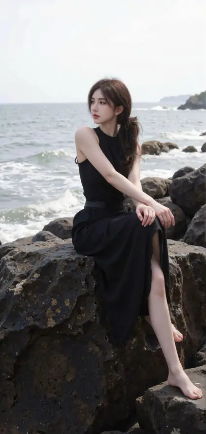 4k侧坐壁纸 - 海岸 - 海浪 - 海边「哲风壁纸」