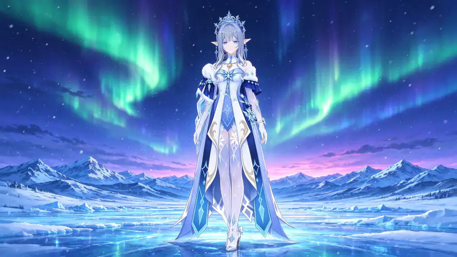 3k冰面壁纸-原神 - 女皇-星空「哲风壁纸」 3k冰面壁纸-原神 - 女皇-星空「哲风壁纸」