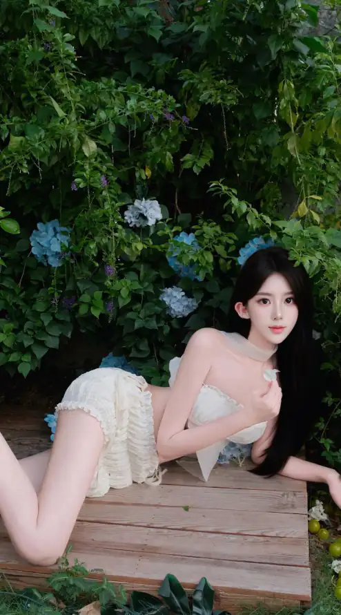 4k抹胸壁纸 - 清新 - 绿植 - 美女「哲风壁纸」