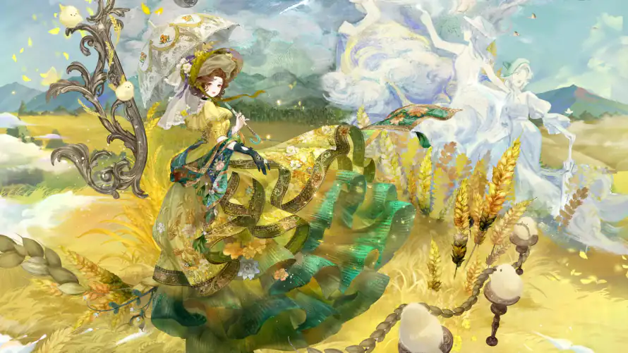 4k云朵壁纸-古风 - 套装-少女「哲风壁纸」