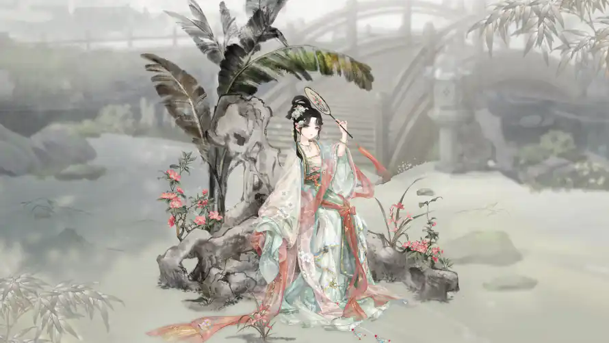 4k古装壁纸-庭院 - 插画-暖暖「哲风壁纸」