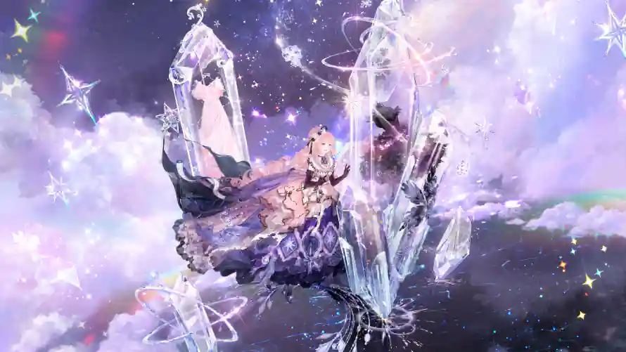4k光晕壁纸-少女 - 星光-暖暖「哲风壁纸」