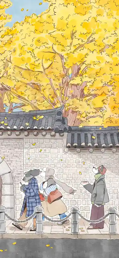 4k卡通壁纸 - 围墙 - 插画 - 治愈「哲风壁纸」